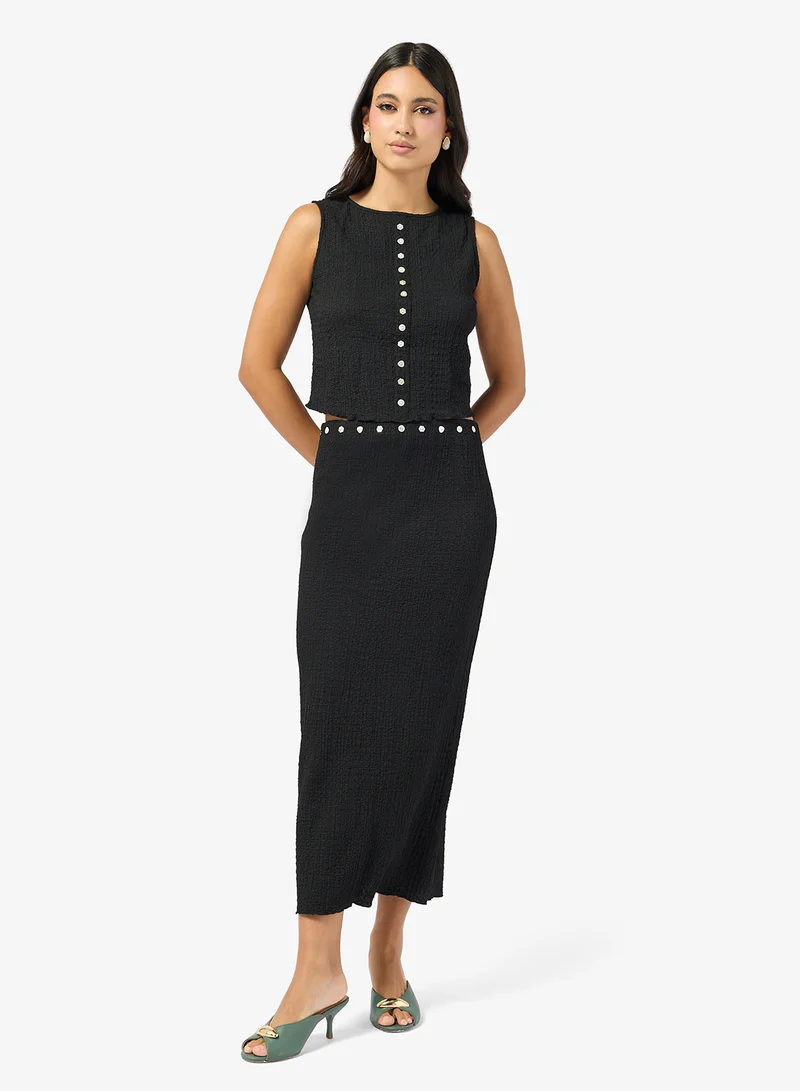 Ella  Vest With Column Skirt Set for Women | Best Price UAE